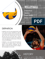 Volleyball: History Basic Skills Rules of The Game