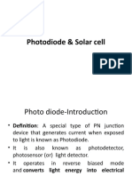 Photodiode and Solarcell (31.8.20) & (1.9.20)