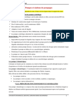 Résumé M1 Aménagement HydroAgricole Pompe Et Station de Pompage PDF