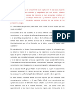 Aristóteles Sostenía Que El Conocimiento Es La Explicación de Las Cosas