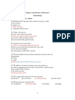 Chapter 1: Introduction To Electronics Solved Mcqs Instructor: Prof. Hassan S. Ashour