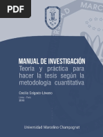 MasterTESIS - Manual de Investigación, Teoría y Practica para Hacer La Tesis Según La Metodología Cuantitativa - Cecilia Salgado Levano 2018 PDF