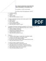 Multiple Choice Questions-Chapter Five Discrete Probability Distributions