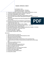 Geography - Soil Resources - Chapter 9 Name The Following