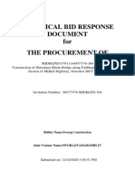 Bid Response Document PDF