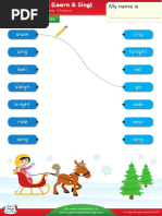 Jingle Bells Worksheet Match