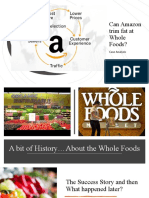 Can Amazon Trim Fat at Whole Foods?: Case Analysis