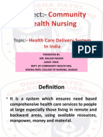 04 HEALTH CARE DELIVERY SYSTEM INDIA For CHO