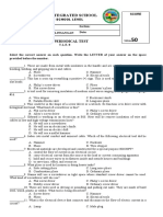 Balite Integrated School: Third Periodical Test