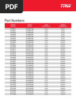 TRW Nova Numeração