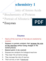 Biochemistry 1: - Biochemistry of Amino Acids - Biochemistry of Proteins - Portrait of Allosteric Protein