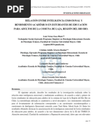 Oses, Álvarez, Lagos y Soto (2019) Relación Entre Inteligencia Emocional y Rendimiento Académico en Estudiantes de Educación para Adultos PDF