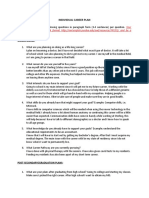 Individual Career Plan: DIRECTIONS: Answer The Following Questions in Paragraph Form (3-4 Sentences) Per Question