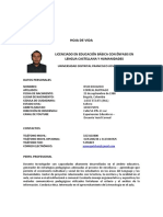 Hoja de Vida - Licenciado Yesid Correal - 2020