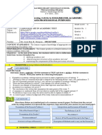 Student's Learning Activity in ENGLISH FOR ACADEMIC and Professional Purposes