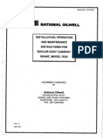 National Oilwell: Installation, Operation and Maintenance Instructions For Baylor Eddy Current Brake, Model 7838