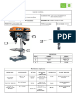 Plan de Control de Un Taladro de Árbol. UIS
