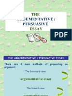 Writing Argumentative Persuasive Lesson Plan Presentation