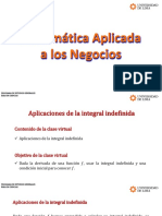 Aplicaciones de La Integral Indefinida