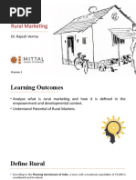 Rural Marketing: Dr. Rajesh Verma