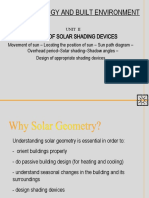 Climatology and Built Environment: Design of Solar Shading Devices