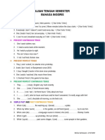 Ujian Tengah Semester Bahasa Inggris: Simple Present Tense