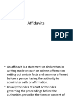 Affidavits