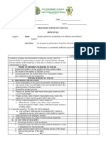 Procedure Checklist For Einc (NCM 07-SL) Done