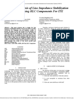 Design & Analysis of Line Impedance Stabilization Network Using RLC Components For ITE PDF