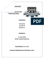 Lab Manual No 1: Data Modeling Using The Entity-Relationship Model