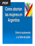 Tercer Informe Linea 2010, Como Abortan Las Mujeres