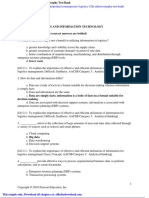 Test Bank Chapter 2: Logistics and Information Technology Multiple Choice Questions (Correct Answers Are Bolded)