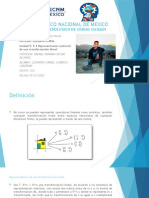 5.3 Representación Matricial de Una Transformación Lineal