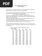 Microcomputer Proficiency Exam Practice Exam #1: Year All Families White Black Hispanic Cpi-U