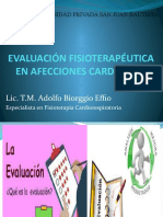 Clase Evaluacion Fisioterapeutica Cardiovascular I