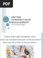 ARC7025 Construction Management: Prof. Dr. Esin Kasapoğlu