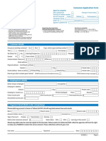 Customer Details: Consumer Application Form