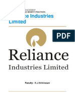 Reliance Industries Limited: Compensation and Benefit Practices