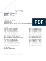 Valve / Actuator Sizing Summary: Quotation No: FEQ-20-60010-A-1 Customer: 纽威 Project Name: 尼日利亚项目