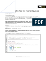 How To Access The Heat Flux in General Purpose Fluent Udfs?: Problem/Description