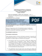 Guia de Actividades y Rúbrica de Evaluación - Fase 5 - Aplicación de La Segunda Ley de La Termodinámica en Situaciones Industriales PDF