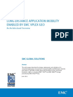 Long-Distance Application Mobility Enabled by Emc Vplex Geo: An Architectural Overview