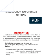 Introduction To Futures & Options