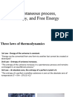 Spontaneous Process, Entropy, and Free Energy