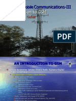 Introduction To GSM: Cellular Mobile