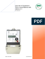 Product Manual For The 4-Quadrant-/ Combi Meter LZQJ in Accordance With VDEW-Specifications 2.1