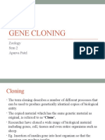 Gene Cloning: Zoology Sem 2 Apurva Patel