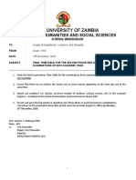 Final Exam Time-Table For Phase 2 - HSS