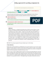 A Hybrid Modeling Approach For Parking Assignment in Urban Areas