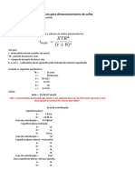 Dimensionamento de Calhas